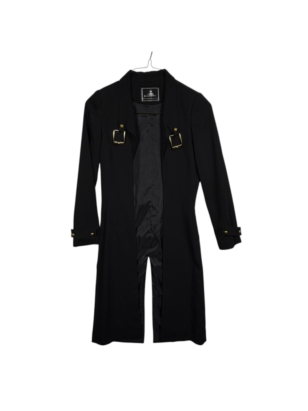 Grunge Steampunk Tailcoat Black Open Front Gothic Academia Unisex Custom Size
